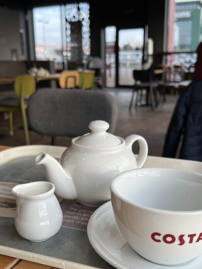 Consett Costa - picture of pot of tea