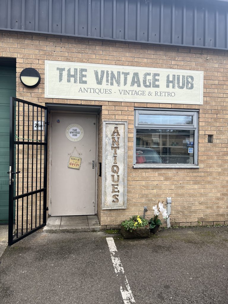 Shop front of The Vintage Hub