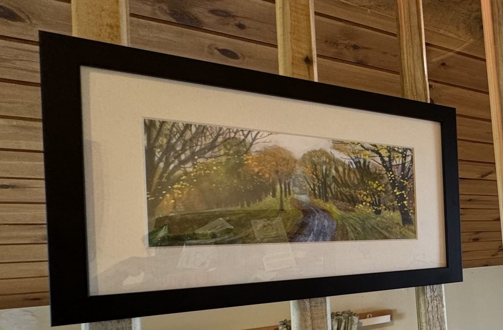 Autumn painting of Weardale