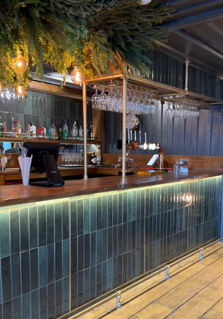 Bar at the Byirs wedding venue
