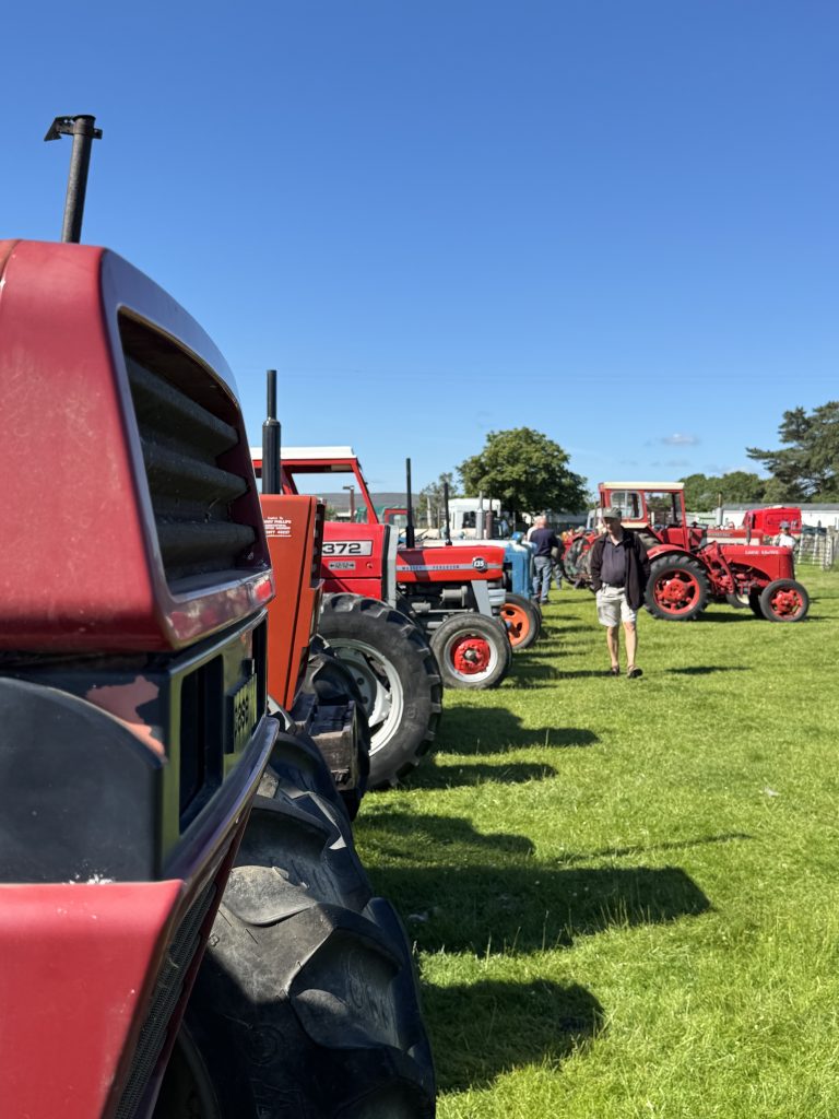 Vintage tractors line up for charity run